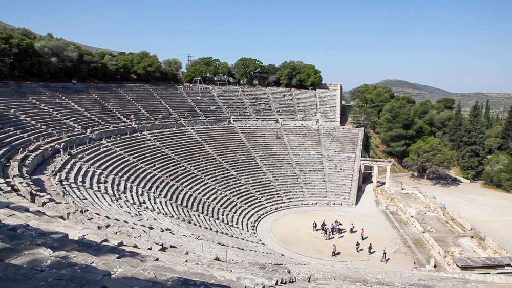 Greece, Epidauros, Greek theatre (00:04:58) High-Quality Images & Videos The MCA Collection