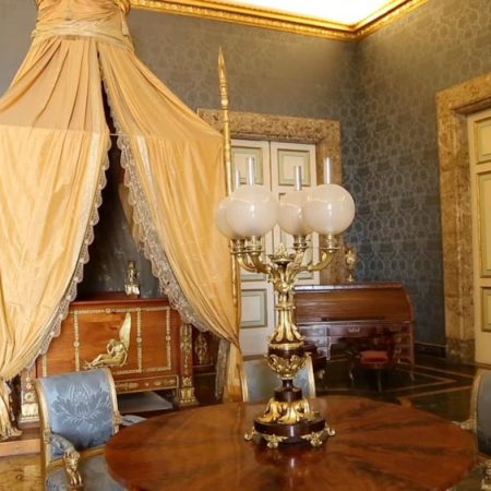 Italy, Caserta Palace - Bedroom of Francis II