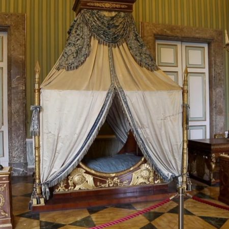 Italy, Caserta Palace - Bedroom of Joachim Murat