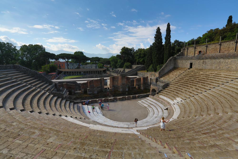 Italy, Pompeii, Large Theatre High-Quality Images & Videos The MCA Collection