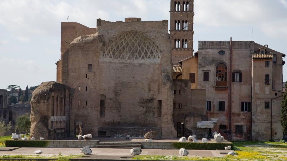 Italy, Rome, Roman Forum – Temple of Venus and Rome High-Quality Images & Videos The MCA Collection