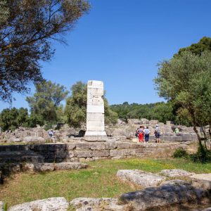Greece, Olympia, Pillar of the Messenians High-Quality Images & Videos The MCA Collection