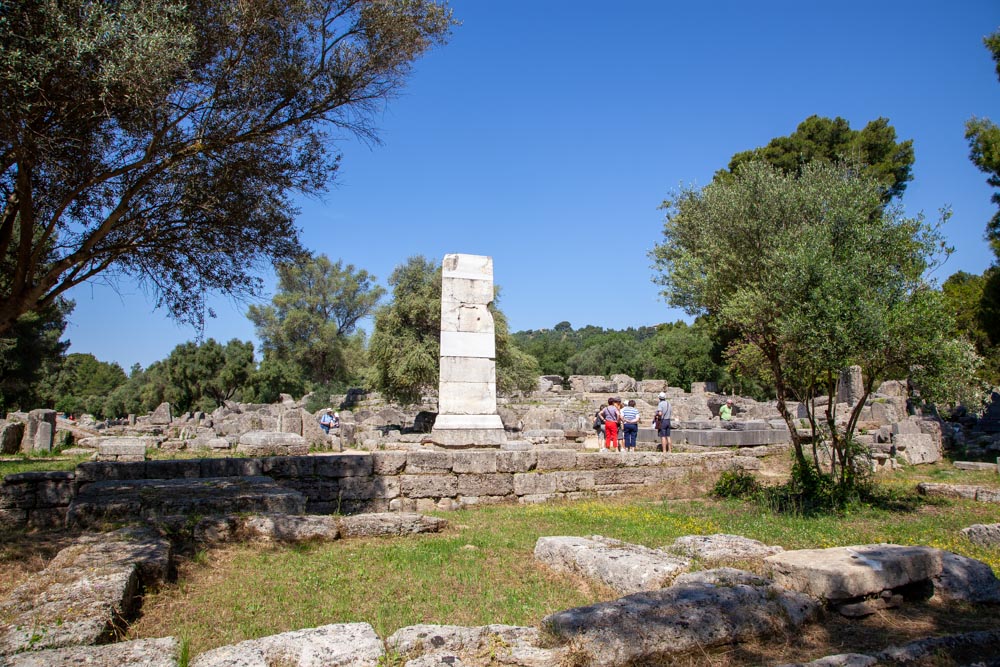 Greece, Olympia, Pillar of the Messenians High-Quality Images & Videos The MCA Collection