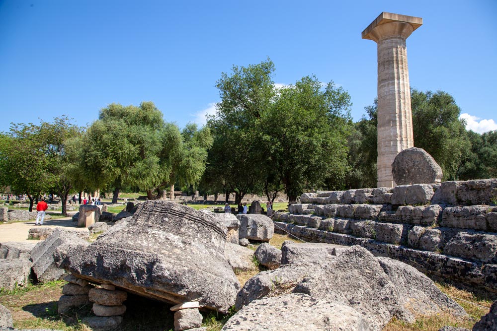 Greece, Olympia, Temple of Zeus Olympios High-Quality Images & Videos The MCA Collection