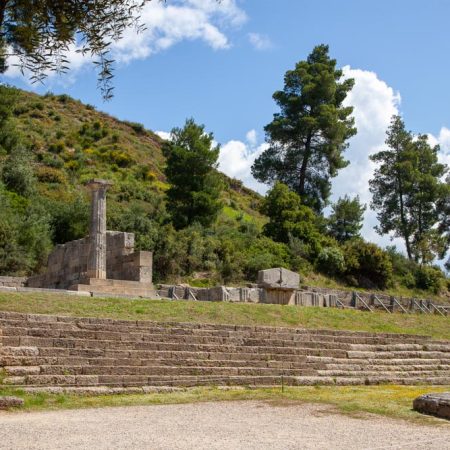 Greece, Olympia, Terrace of the Thesauroi