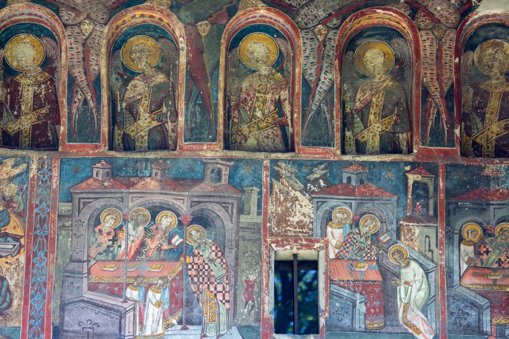 Romania, Humor painted monastery frescoes (00:03:21) High-Quality Images & Videos The MCA Collection