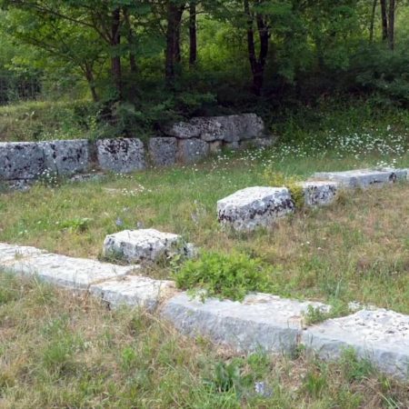 Greece, ancient Dodona - temple of Dione(old)