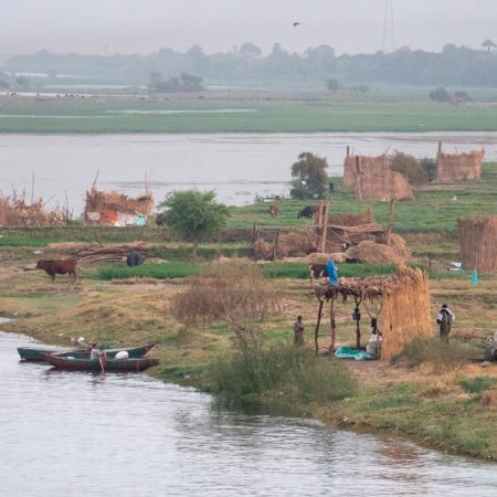 Egypt, Nile river - Traditional farmers