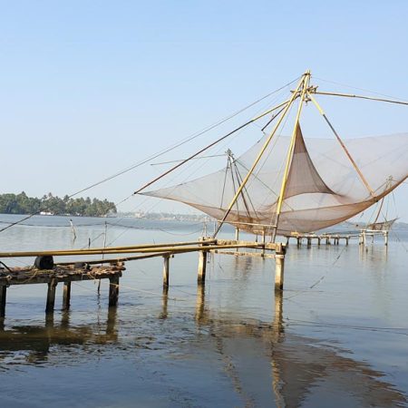 India, Kerala - Kochi -Traditional - Chinese fishing nets