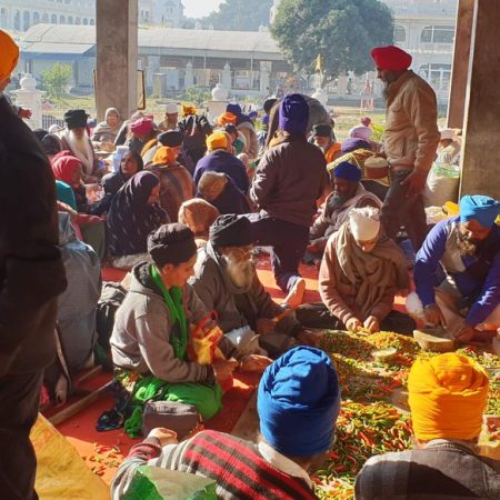 India, Punjub - Golden temple (Harmandir Sanib) Traditional - Preparing food