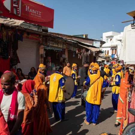 India, Rajasthan - Pushkar - Traditional - Religious procession