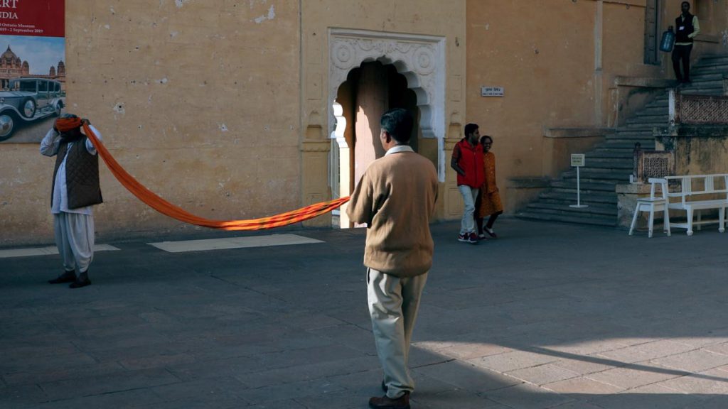 India, Rajasthan – Traditional, Tying a turban High-Quality Images & Videos The MCA Collection