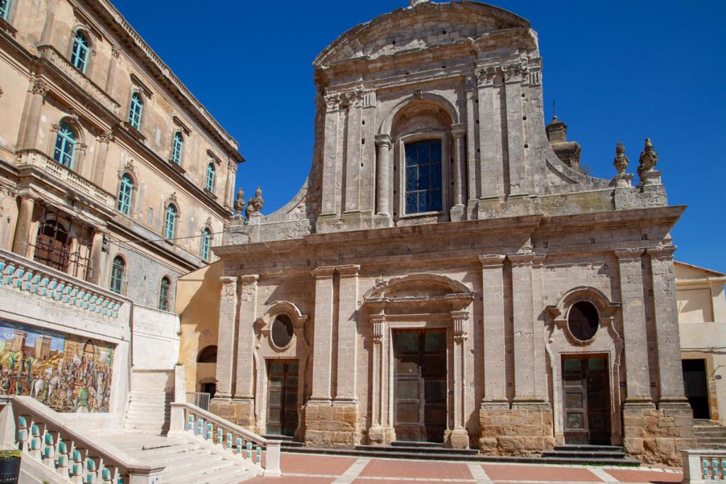 Italy, Sicily – Caltagirone – Church of Santa Maria del Monte facade High-Quality Images & Videos The MCA Collection