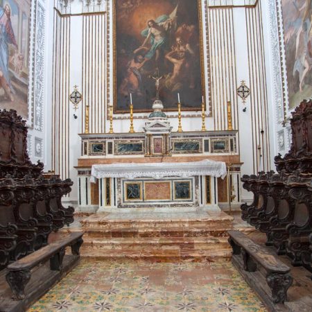 Italy, Sicily – Erice San Martino church – Choir Italy, Sicily - Erice San Martino church - Choir
