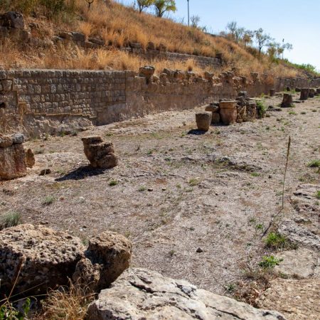 Italy, Sicily - Morgantina - Stoa