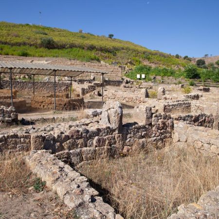 Italy, Sicily - Morgantina - houses