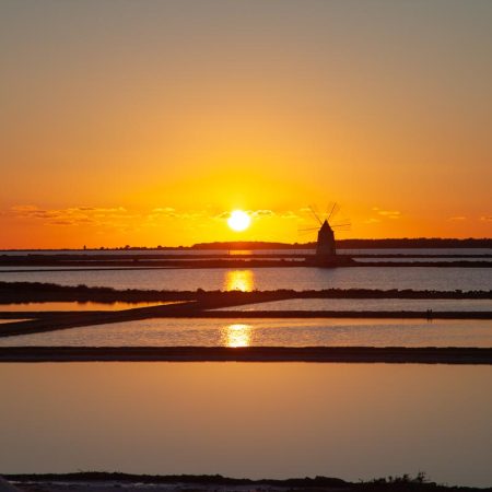 Italy, Sicily - Motya salt production