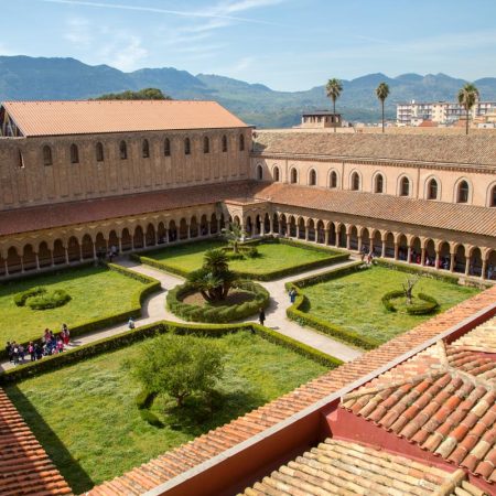 Italy, Sicily – Palermo, Monreale Cathedral -clioster Italy, Sicily - Palermo, Monreale Cathedral -clioster