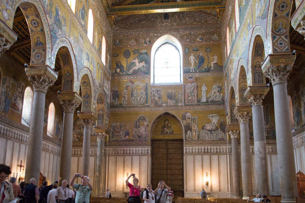 Italy, Sicily – Palermo, Monreale Cathedral -interior west side High-Quality Images & Videos The MCA Collection