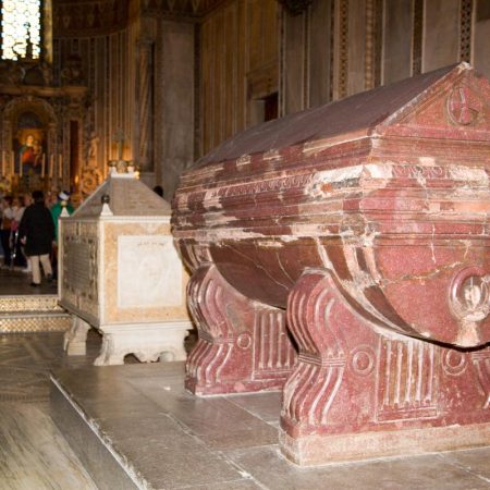 Italy, Sicily – Palermo, Monreale Cathedral -tombs Italy, Sicily - Palermo, Monreale Cathedral -tombs