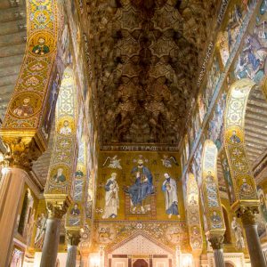 Italy, Sicily – Palermo, Palazzo dei Normanni (Royal Palace of Palermo)-Palatine Chapel-nave High-Quality Images & Videos The MCA Collection