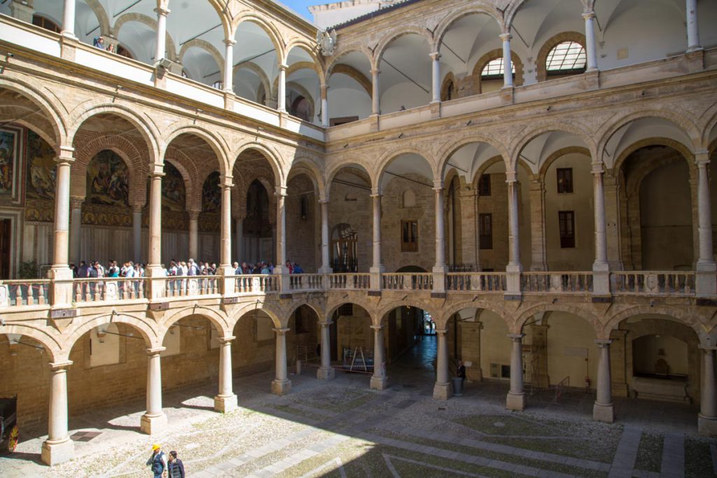 Italy, Sicily – Palermo, Palazzo dei Normanni (Royal Palace of Palermo)- Courtyard (00:02:26) High-Quality Images & Videos The MCA Collection