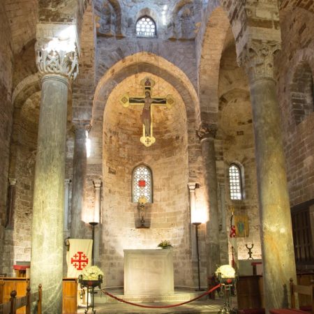 Italy, Sicily – Palermo, San Cataldo church – Romanesque – Nave Italy, Sicily - Palermo, San Cataldo church - Romanesque - Nave