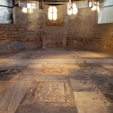 Italy, Sicily - Roman Villa - Villa Romana del Casale - Basilica (00:00:56)