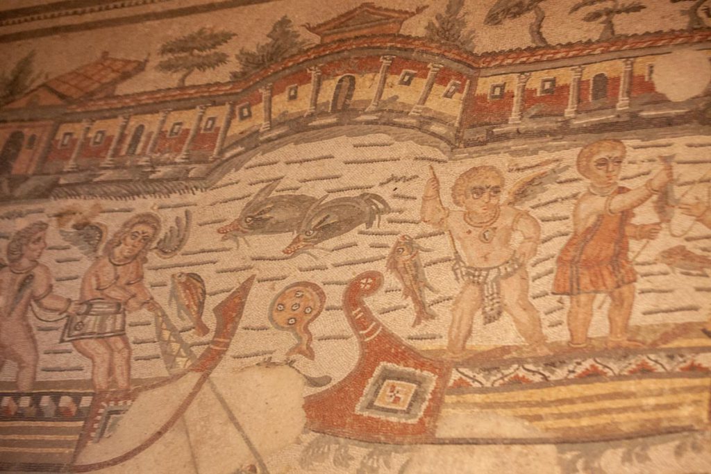 Italy, Sicily – Roman Villa – Villa Romana del Casale – Room of the Fishing Cupids (00:01:48) High-Quality Images & Videos The MCA Collection