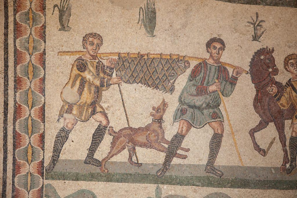 Italy, Sicily – Roman Villa – Villa Romana del Casale – Room of the Small Hunt (00:02:54) High-Quality Images & Videos The MCA Collection