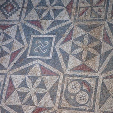 Italy, Sicily - Roman Villa - Villa Romana del Casale -room with geometric patterns (00:00:44)
