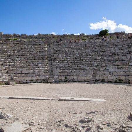 Italy, Sicily - Segesta - Greco-Roman Theatre- Orchestra (00:00:32)