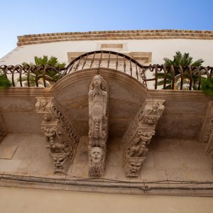 Italy, Sicily – Syracuse, Gothic balcony (00:00:21) High-Quality Images & Videos The MCA Collection