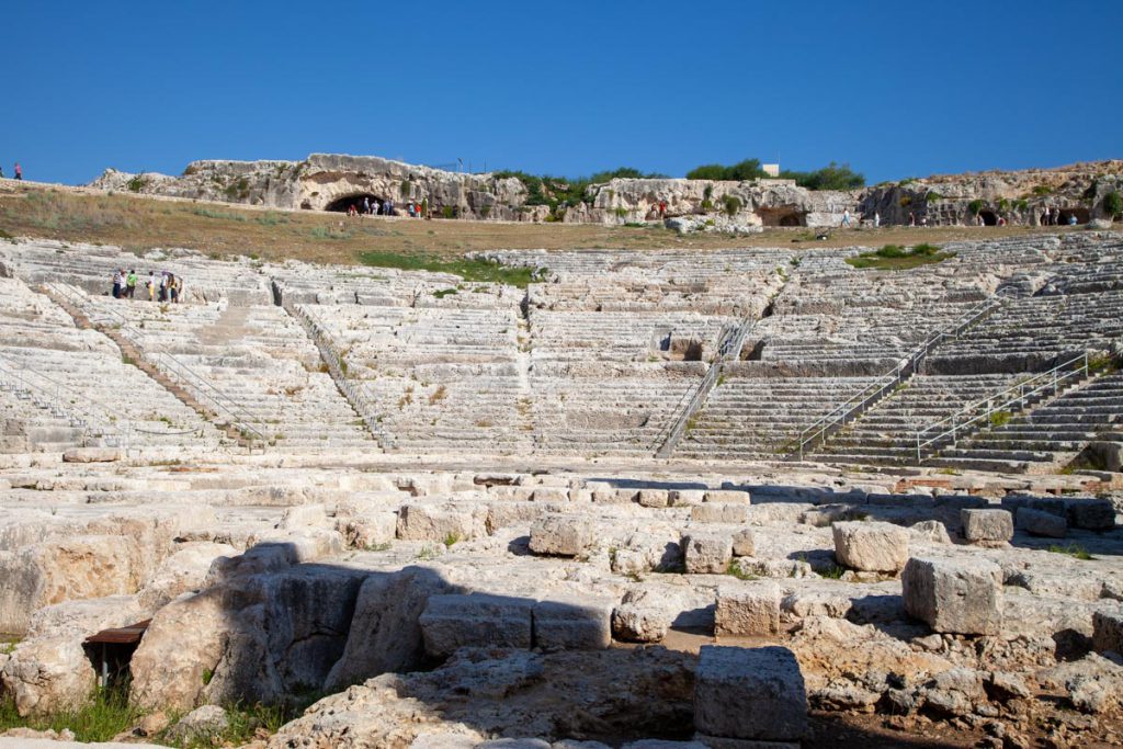 Italy, Sicily – Syracuse, Greek theatre – Skene (00:00:49) High-Quality Images & Videos The MCA Collection