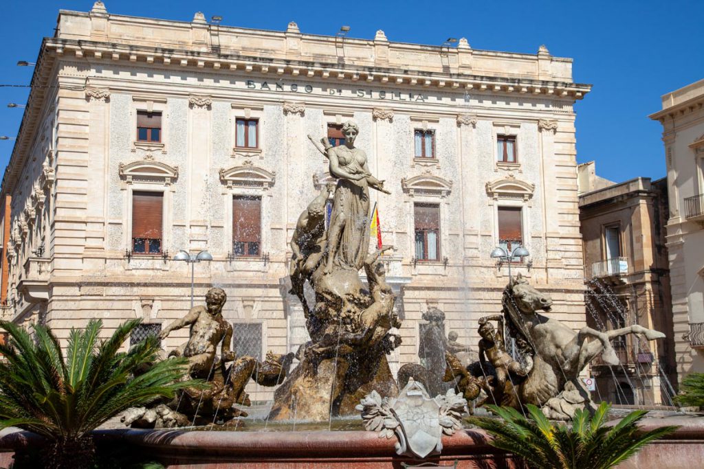 Italy, Sicily – Syracuse, Ortygia Fountain of Diana (00:01:10) High-Quality Images & Videos The MCA Collection