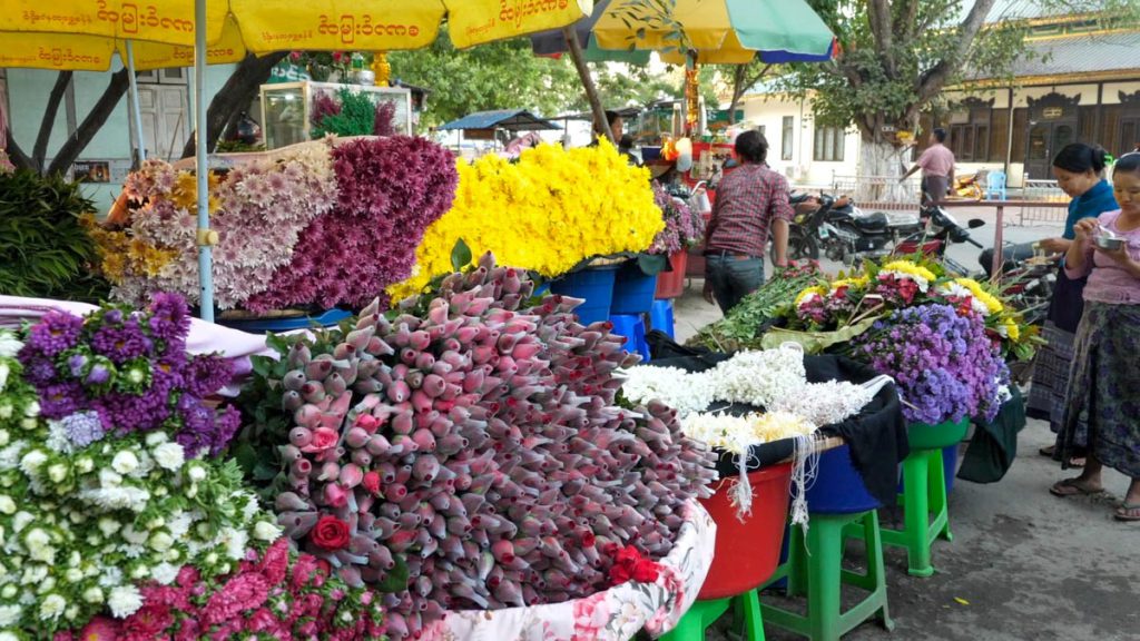 Myanmar, Mandalay – Traditional flowers markets High-Quality Images & Videos The MCA Collection