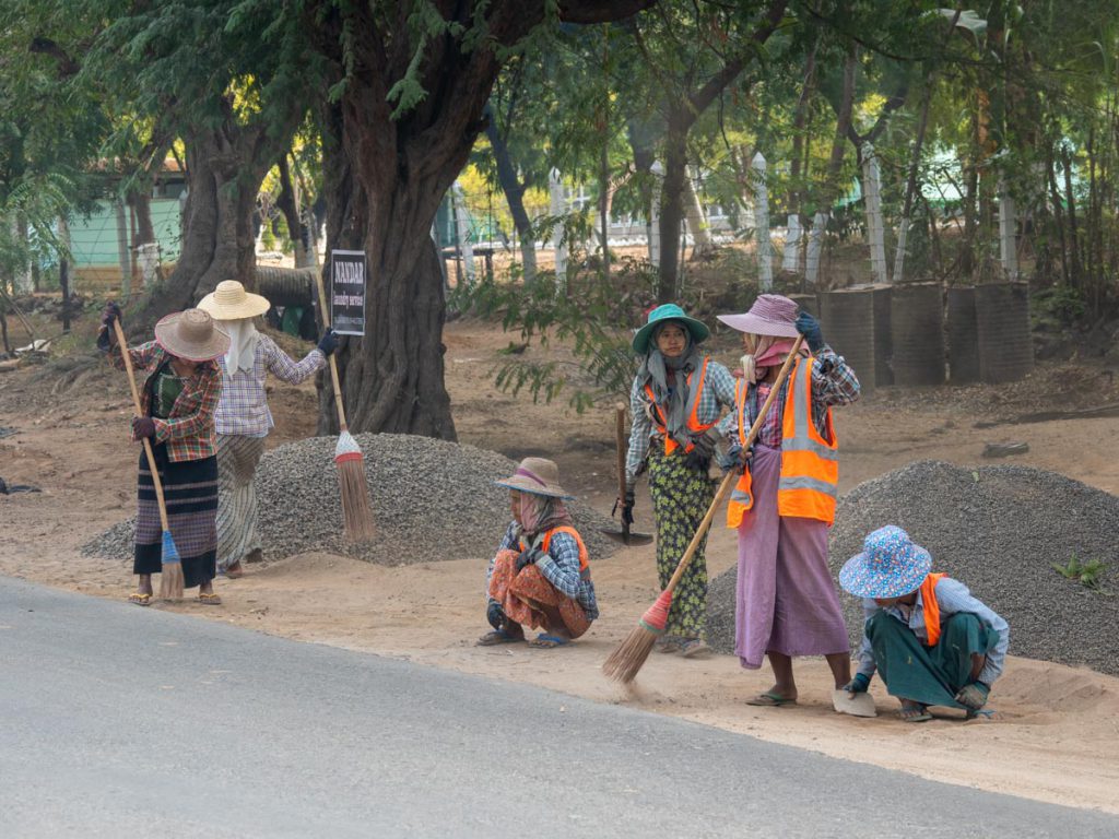 Myanmar, traditional – Burmese women work on road renovations High-Quality Images & Videos The MCA Collection