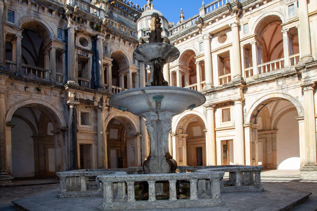 Portugal,  Tomar – Convent of Christ – Main cloister – Renaissance (00:02:08) High-Quality Images & Videos The MCA Collection