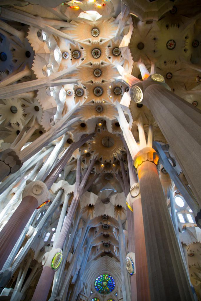 Spain,  Barcelona – Sagrada Familia – Ceiling (00:00:45) High-Quality Images & Videos The MCA Collection