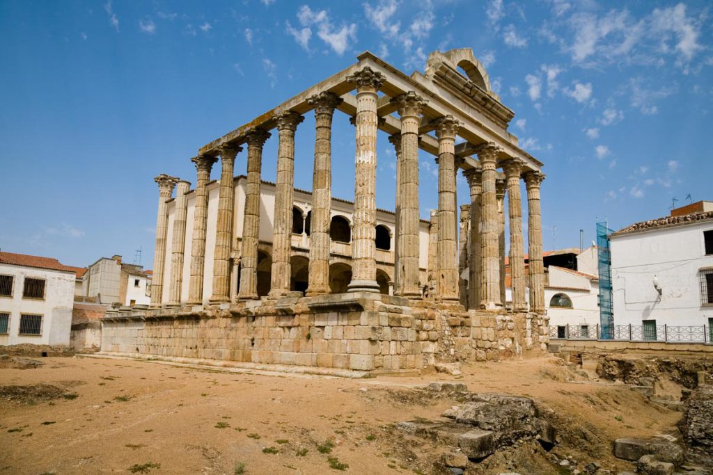 Spain,  Merida, Temple of Diana (00:01:56) High-Quality Images & Videos The MCA Collection