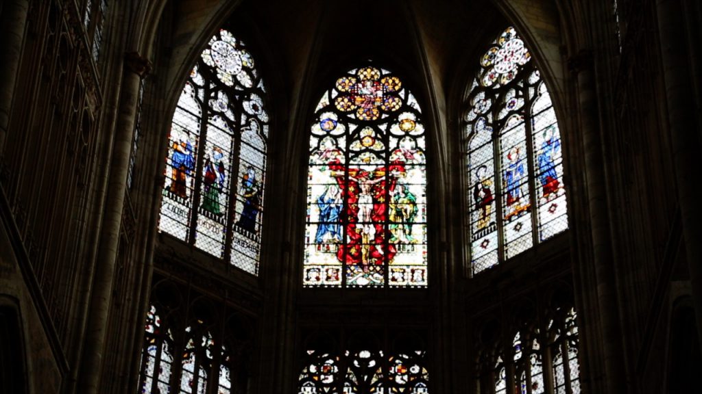 France, Rouen, Saint Quen abbey – Stained Glass (00:02:08) High-Quality Images & Videos The MCA Collection