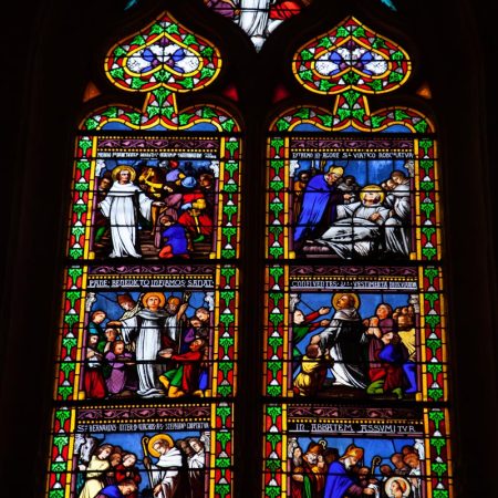 France, Sarlat – Cathedral of Saint Sacerdos – Stained Glass France, Sarlat - Cathedral of Saint Sacerdos - Stained Glass