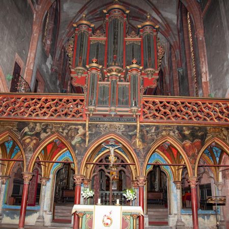 France, Strasbourg, Saint Pierre le-Jeune church  - Nave (00:00:15)