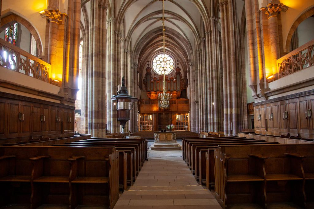 France, Strasbourg, Saint Thomas  – Nave (00:00:15) High-Quality Images & Videos The MCA Collection