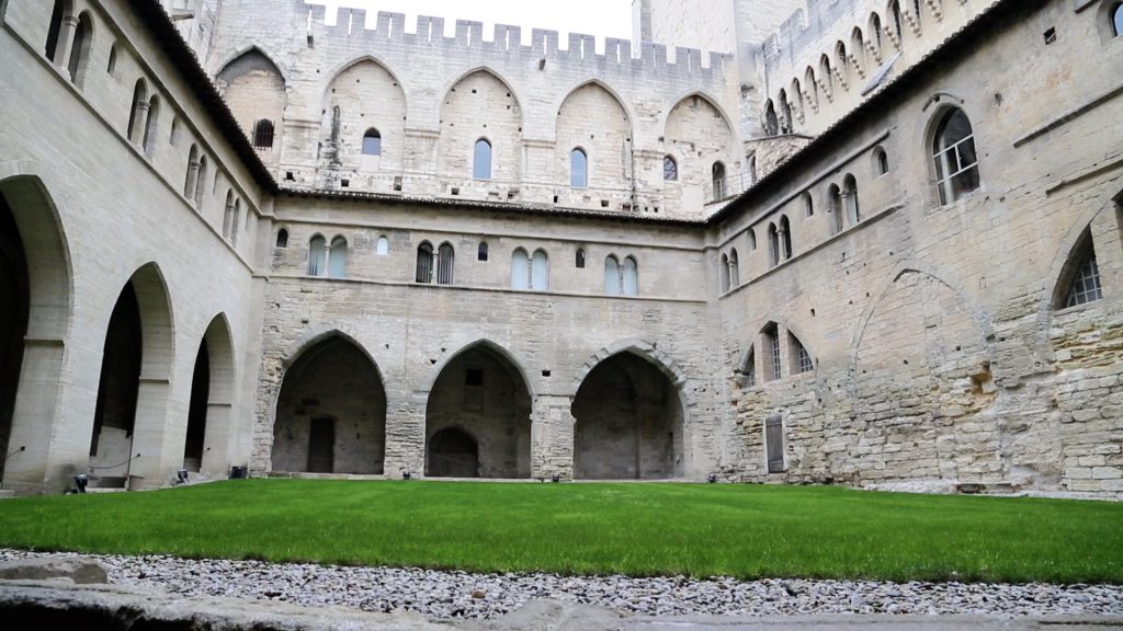 France, Avignon, Old Palace of Benedict XII -Cloister (00:00:25) High-Quality Images & Videos The MCA Collection