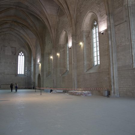 France, Avignon - Pope's Palace, Chamber of the Clementine Chapel (00:00:19)