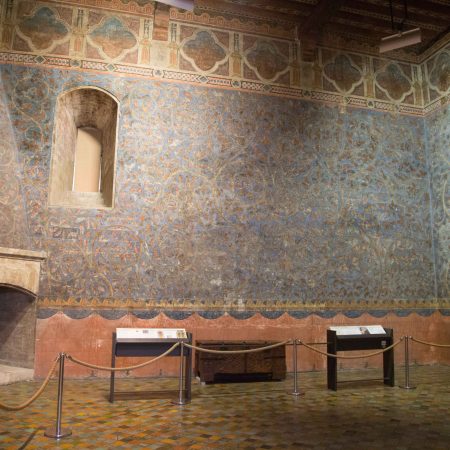 France, Avignon - Pope's Palace, Chamber of the Popes - frescoes 5 (00:00:28)