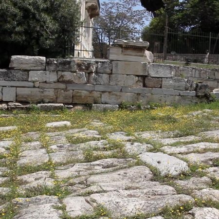 Greece, Athens - Greek Agora, Late Roman Walls (00:00:25)