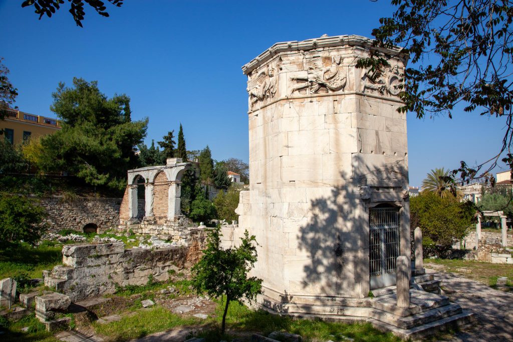 Greece, Athens – Roman Agora – Tower of the Winds (Horologion of Andronikos Kyrrhestes) (00:02:46) High-Quality Images & Videos The MCA Collection