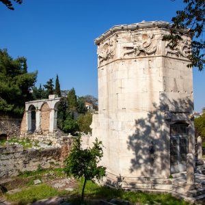 Greece, Athens – Roman Agora – Tower of the Winds (Horologion of Andronikos Kyrrhestes) (00:02:46) High-Quality Images & Videos The MCA Collection